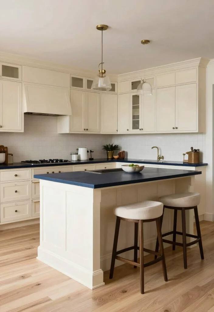 12 Cream Kitchen Ideas That Feel Light and Classic 9. Statement Islands 0