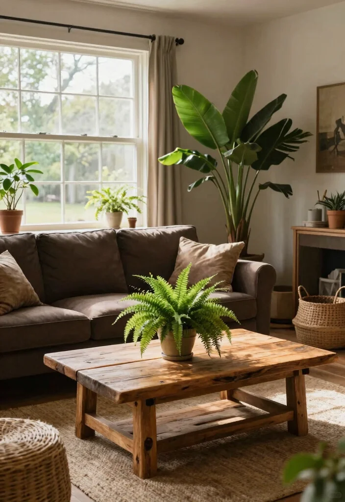 12 Dark Brown Couch Living Room Ideas That Feel Warm 12 12 Dark Brown Couch Living Room Ideas That Feel Warm 2. Natural Elements 0