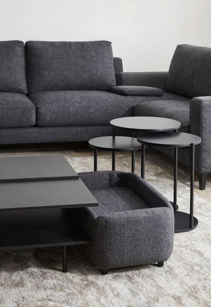 12 Dark Grey Couch Living Room Ideas with Depth 62 12 Dark Grey Couch Living Room Ideas with Depth 12. Functional Furniture 0