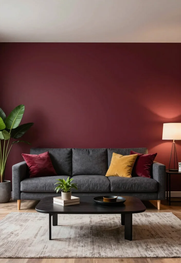 12 Dark Grey Couch Living Room Ideas with Depth 12 12 Dark Grey Couch Living Room Ideas with Depth 2. Bold Accent Walls 0