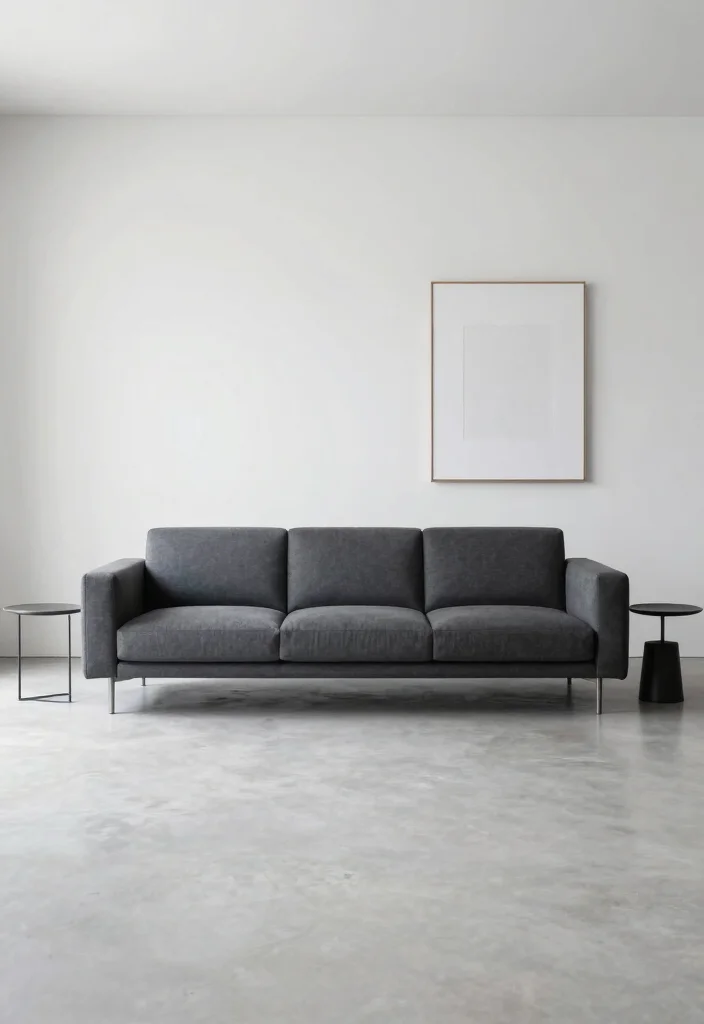 12 Dark Grey Couch Living Room Ideas with Depth 34 12 Dark Grey Couch Living Room Ideas with Depth 4. Minimalist Accents 0