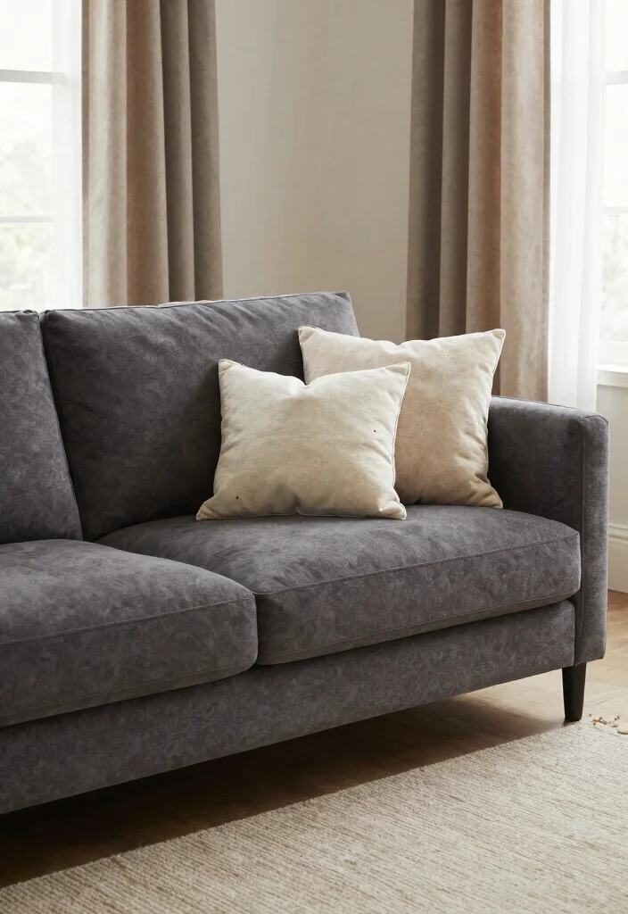 12 Dark Grey Couch Living Room Ideas with Depth 49 12 Dark Grey Couch Living Room Ideas with Depth 9. Soft Neutral Palette 0