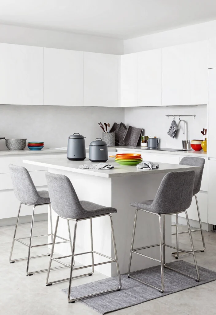 12 Gray Kitchen Ideas That Feel Clean and Timeless 4. Incorporate a Gray Color Palette in Accents 0