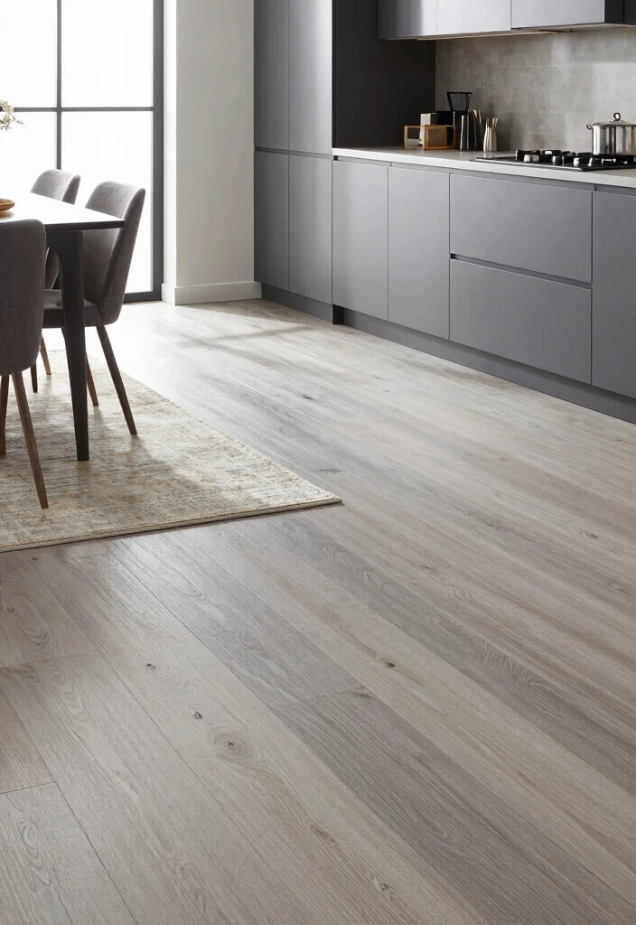 12 Gray Kitchen Ideas That Feel Clean and Timeless 6. Gray Flooring to Ground the Space 0