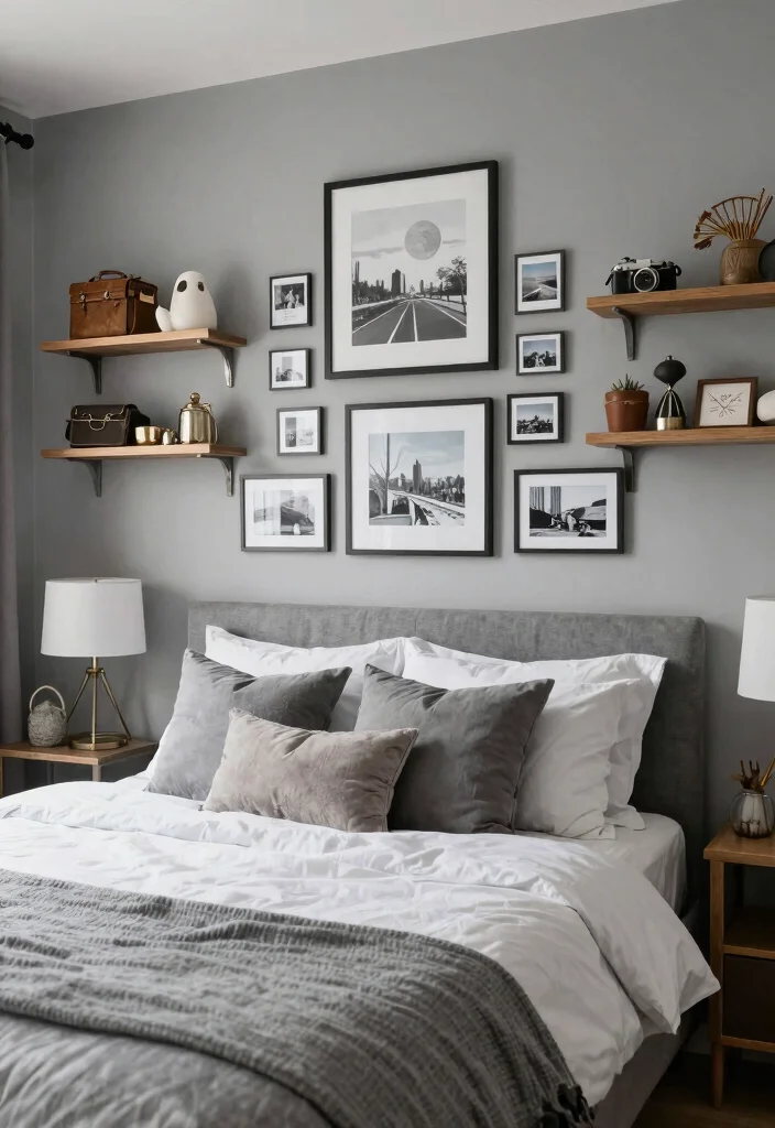 12 Grey Bedroom Ideas That Never Go Out of Style 52 12 Grey Bedroom Ideas That Never Go Out of Style 12. Personal Touches 0