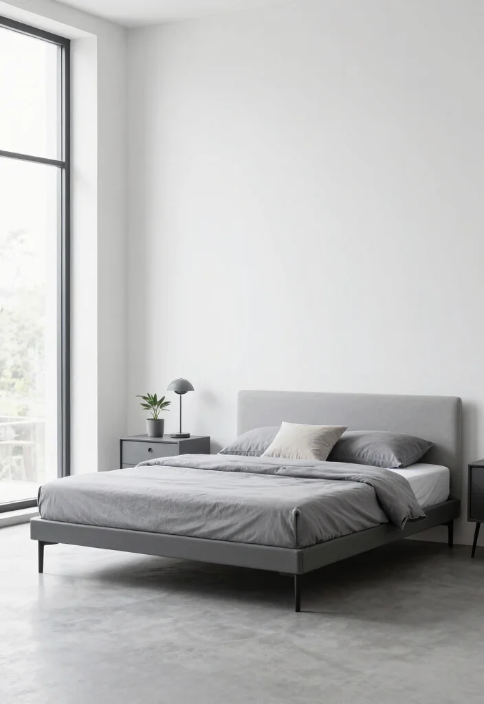 12 Grey Bedroom Ideas That Never Go Out of Style 4 12 Grey Bedroom Ideas That Never Go Out of Style 4. Minimalist Chic 0