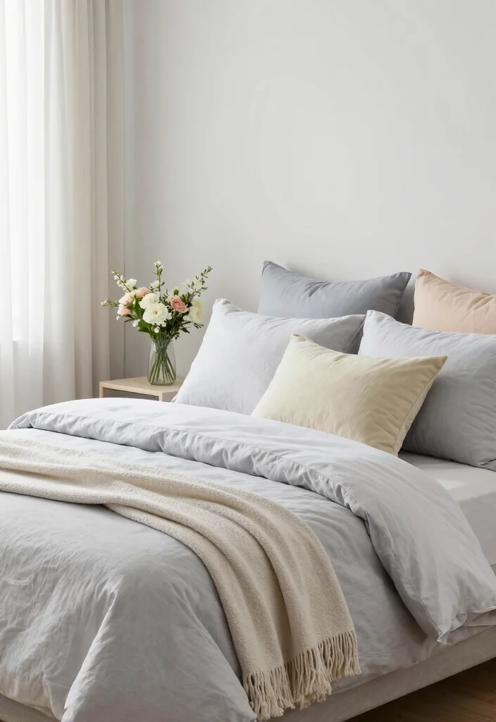 12 Grey and White Bedroom Ideas That Feel Calm and Clean 52 12 Grey and White Bedroom Ideas That Feel Calm and Clean 12. Seasonal Decor Swaps 0