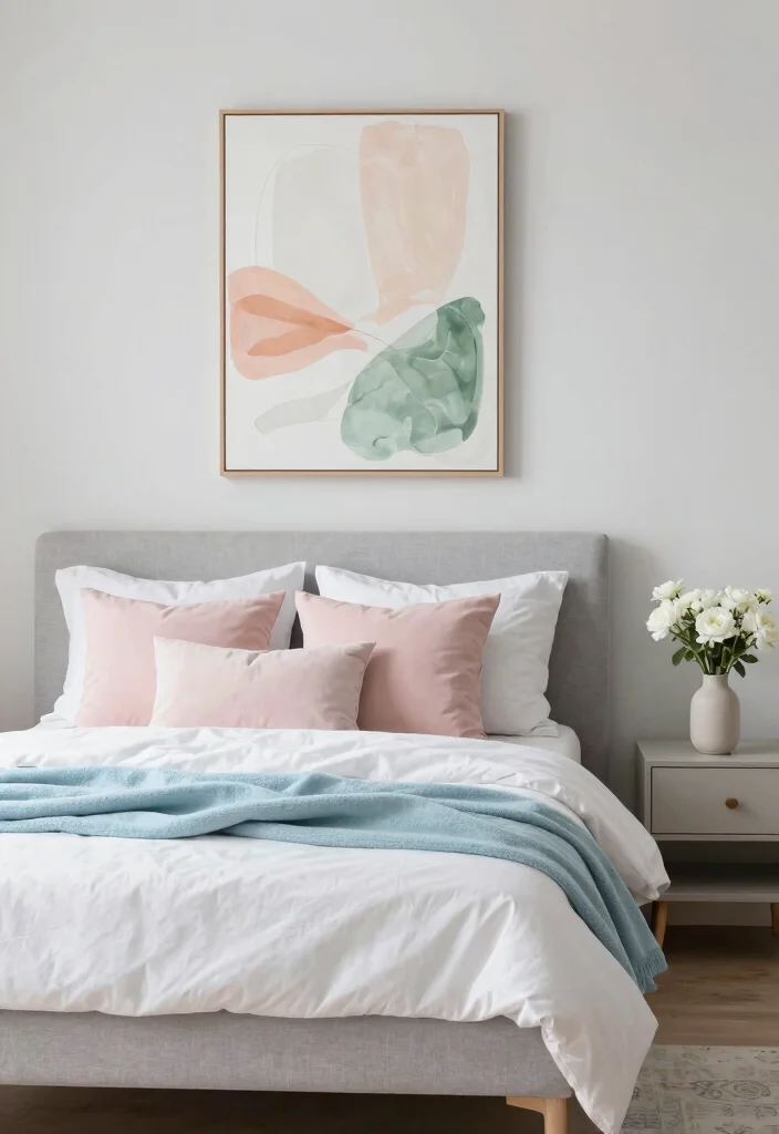 12 Grey and White Bedroom Ideas That Feel Calm and Clean 4 12 Grey and White Bedroom Ideas That Feel Calm and Clean 4. Calming Color Accents 0