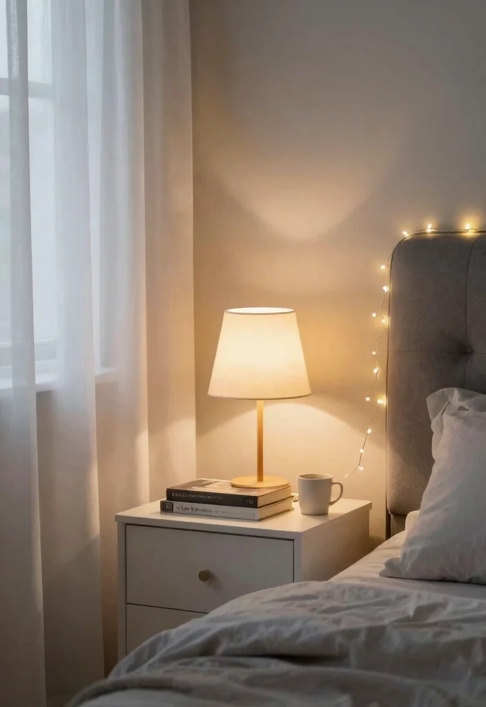 12 Grey and White Bedroom Ideas That Feel Calm and Clean 26 12 Grey and White Bedroom Ideas That Feel Calm and Clean 6. Soft Lighting Solutions 0