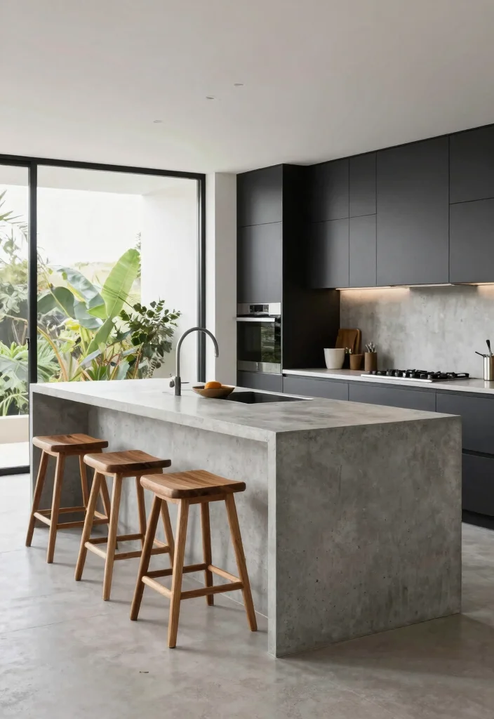 12 Kitchen Platform Ideas for a Clean Modern Finish 3. Concrete Kitchen Platforms 0