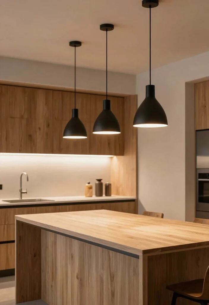 12 Kitchen Platform Ideas for a Clean Modern Finish 8. Minimalist Lighting Solutions 0