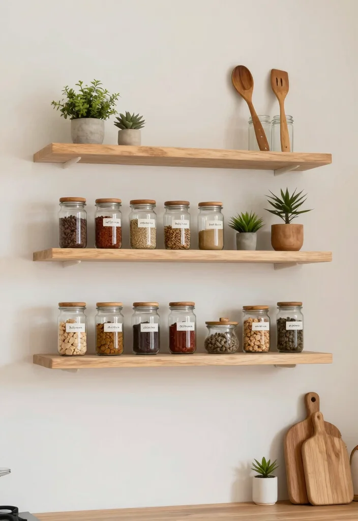 12 Kitchen Shelf Ideas That Balance Style and Storage 1 12 Kitchen Shelf Ideas That Balance Style and Storage 1. Minimalist Floating Shelves 0