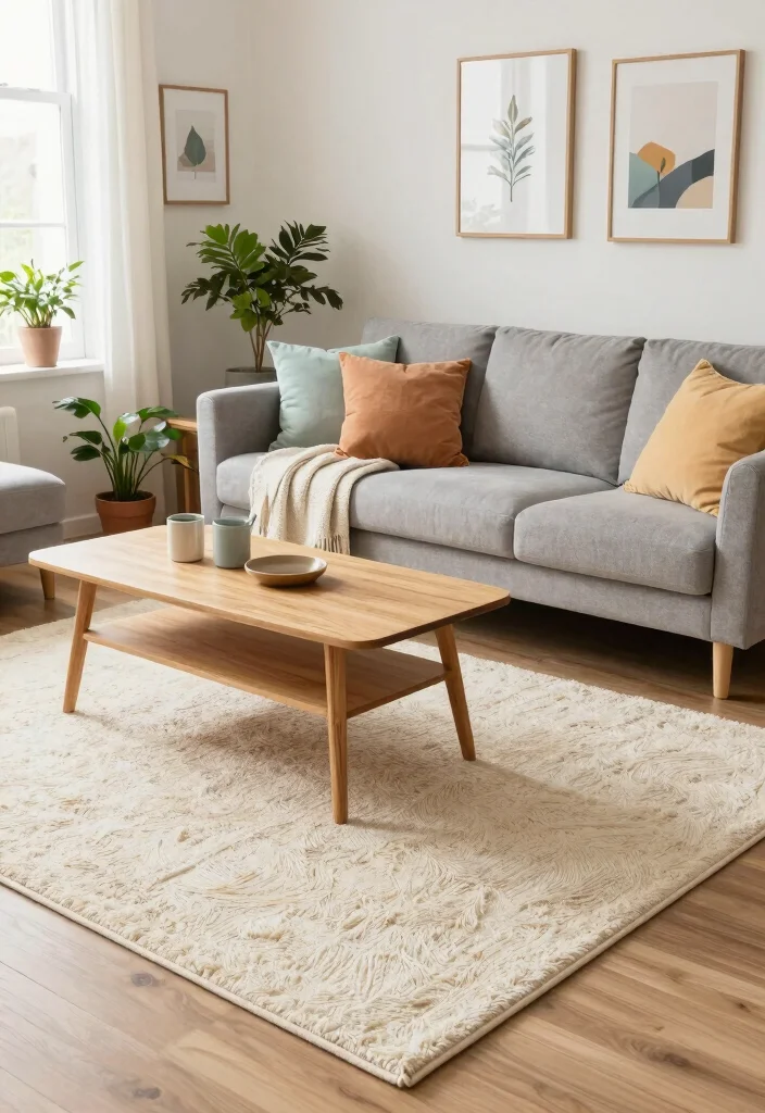 12 Living Room Carpet Ideas That Instantly Warm the Space 3. Organic Cotton Rugs 0