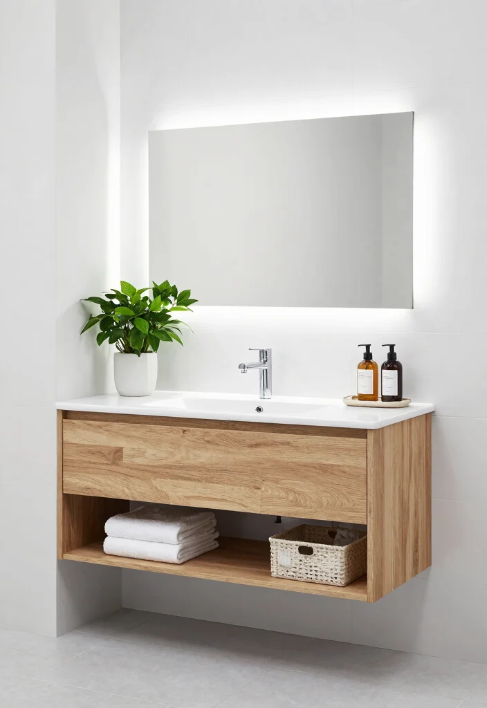 12 Main Bathroom Ideas Designed for Real Daily Use 1. Floating Vanities for Open Spaces 0