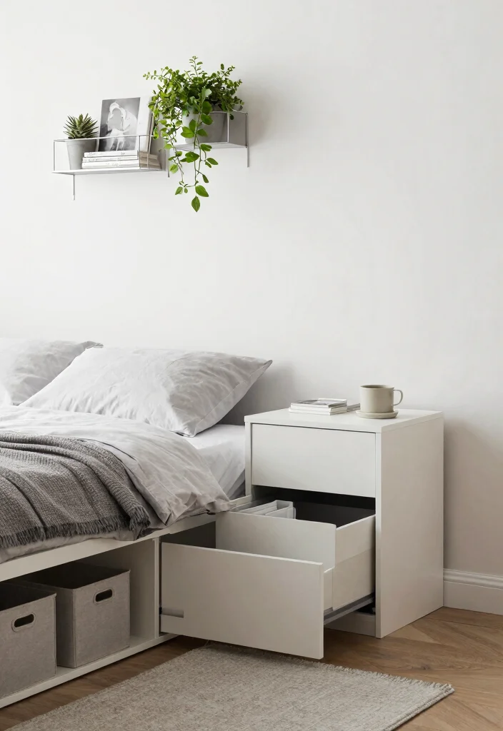 12 Mens Bedroom Ideas That Look Clean and Put Together 3. Smart Storage Solutions 0