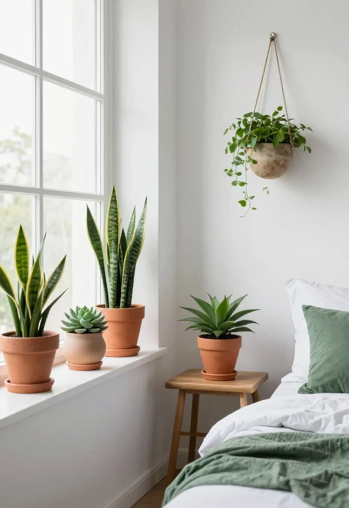 12 Mens Bedroom Ideas That Look Clean and Put Together 7. A Touch of Greenery 0