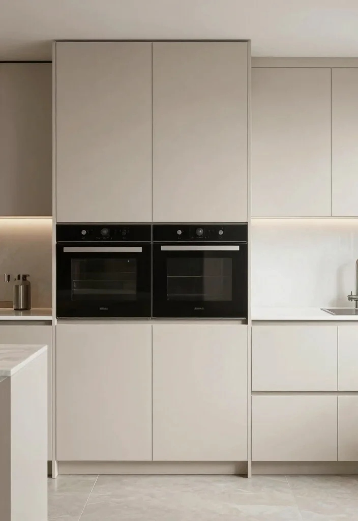 12 Modern Beige Kitchen Ideas That Feel Soft and Luxurious 50 12 Modern Beige Kitchen Ideas That Feel Soft and Luxurious 10. Integrated Appliances for a Seamless Look 0