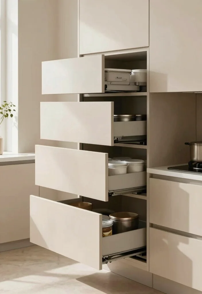 12 Modern Beige Kitchen Ideas That Feel Soft and Luxurious 52 12 Modern Beige Kitchen Ideas That Feel Soft and Luxurious 12. Smart Storage Solutions 0