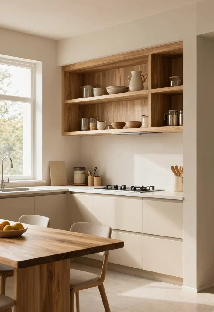 12 Modern Beige Kitchen Ideas That Feel Soft and Luxurious 38 12 Modern Beige Kitchen Ideas That Feel Soft and Luxurious 8. Elegant Wood Accents 0