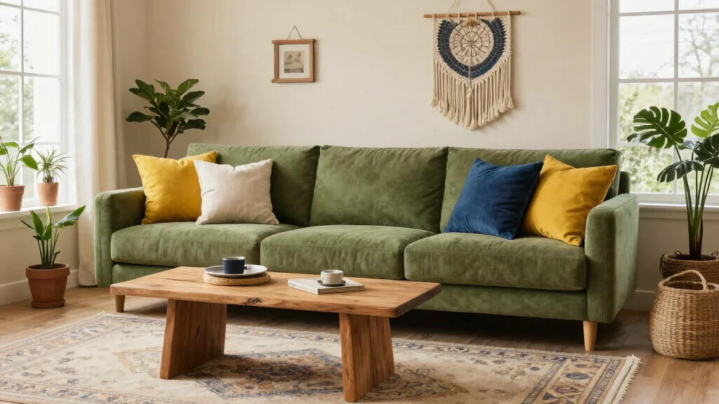 12 Olive Green Sofa Living Room Ideas That Feel Trendy
