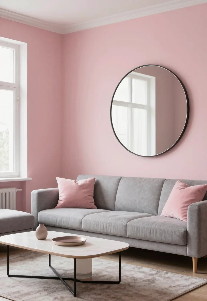 12 Pink Living Room Ideas That Feel Soft and Modern 35 12 Pink Living Room Ideas That Feel Soft and Modern 5. Textured Blush Pink Walls 0