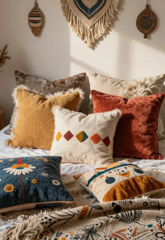 12 Preteen Girls Bedroom Ideas That Feel Trendy 5. Textured Throw Pillows 0