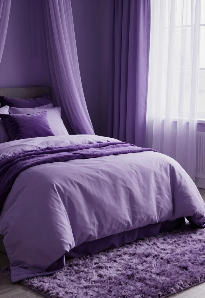 12 Purple Bedroom Ideas That Feel Stylish Not Loud 11. Layered Purple Textures 0