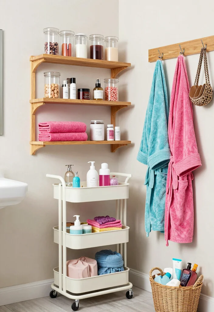 12 Teen Bathroom Ideas That Feel Cool Not Childish 4. Creative Bathroom Storage 0