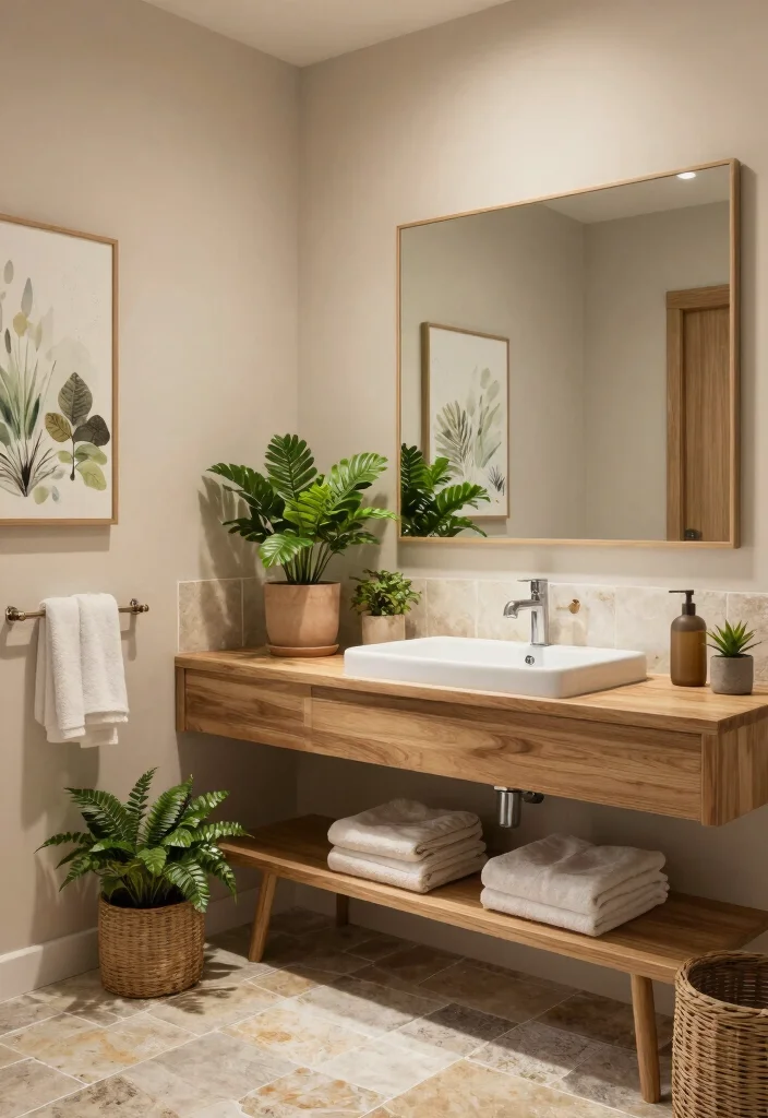 12 Teen Bathroom Ideas That Feel Cool Not Childish 5. Nature Inspired Designs 0