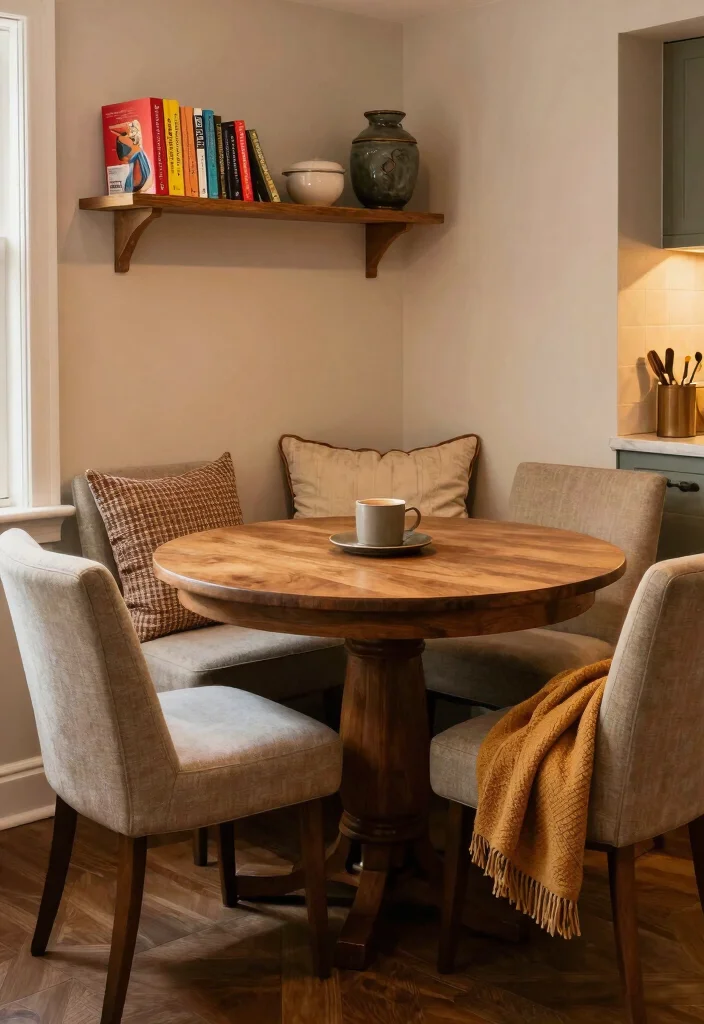 12 Vintage Kitchen Ideas with Old Soul Charm 12. Cozy Dining Nook 0