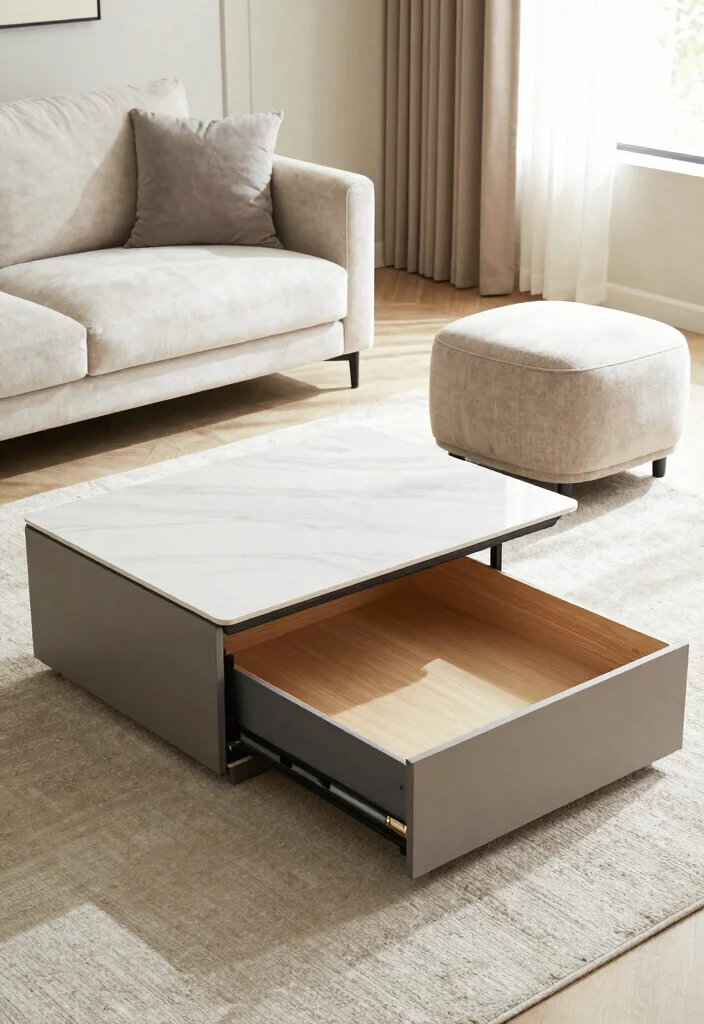 14 Aesthetic Living Room Ideas People Love Saving 13. Multi Functional Furniture 0