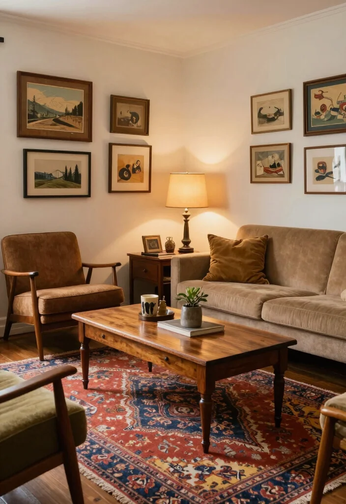 14 Aesthetic Living Room Ideas People Love Saving 4. Vintage Finds 0