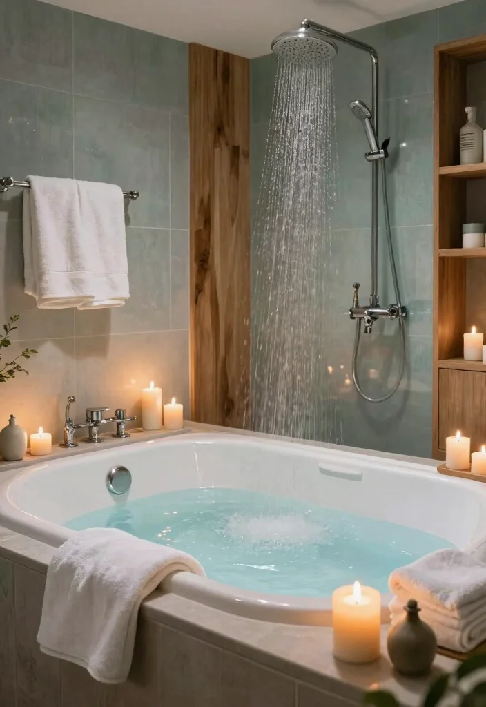 14 Bathroom Ideas with Bathtub for Ultimate Relaxing Vibes 5. Luxurious Spa Vibes 0