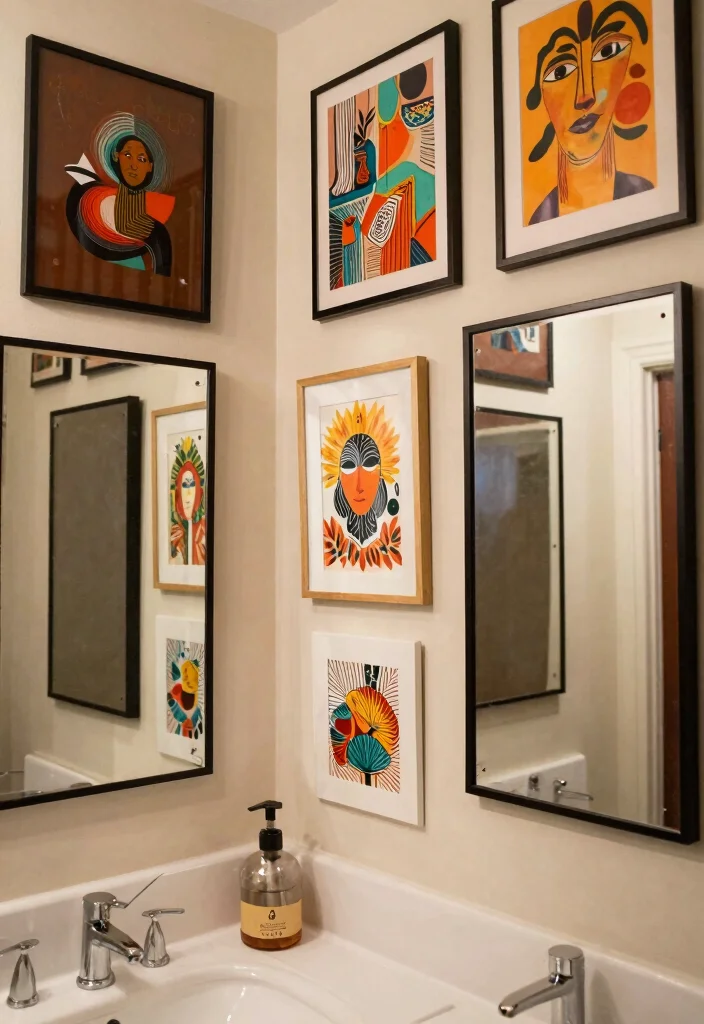 14 Bathroom Mirror and Lighting Ideas Designers Swear By 13. Wall Art and Mirrors 0