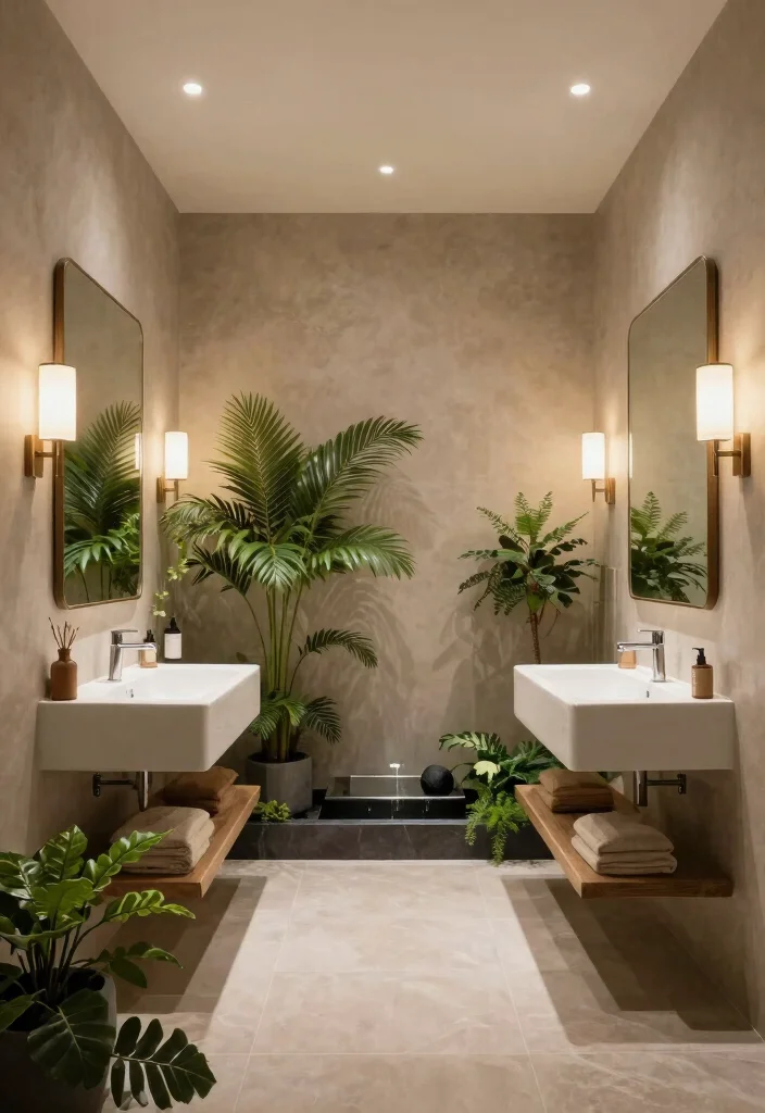 14 Bathroom Mirror and Lighting Ideas Designers Swear By 5. Biophilic Designs 0