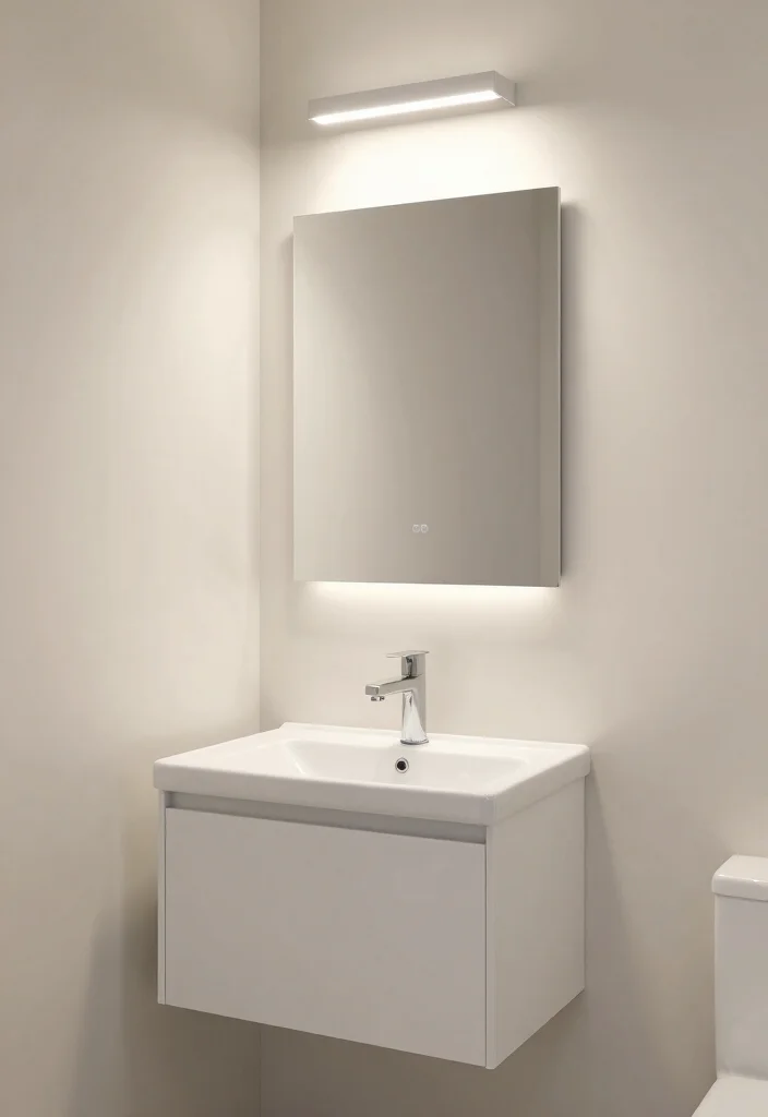 14 Bathroom Mirror and Lighting Ideas Designers Swear By 9. Space Saving Lighting Solutions 0