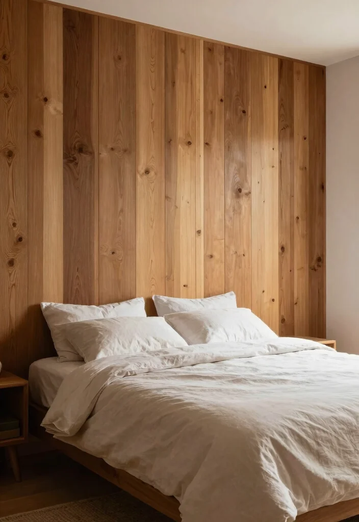 14 Bedroom Wall Ideas That Transform the Entire Room 54 14 Bedroom Wall Ideas That Transform the Entire Room 14. Natural Wood Panels 0