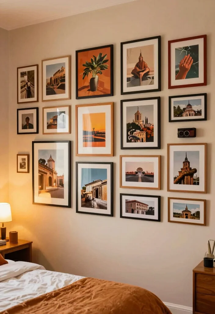 14 Bedroom Wall Ideas That Transform the Entire Room 13 14 Bedroom Wall Ideas That Transform the Entire Room 3. Gallery Wall of Memories 0