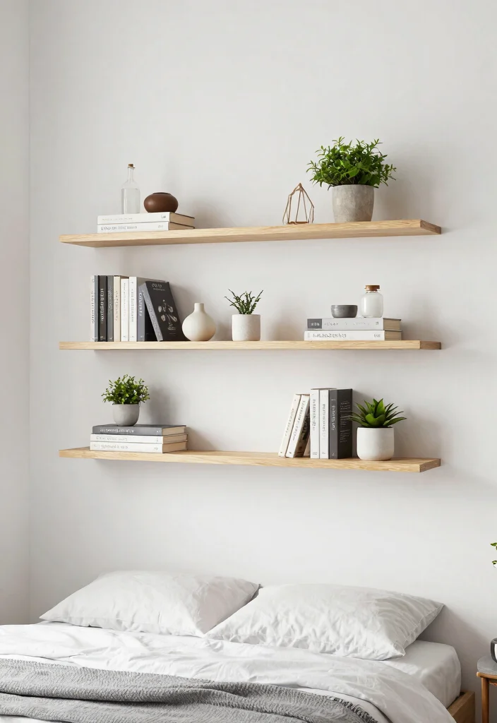 14 Bedroom Wall Ideas That Transform the Entire Room 25 14 Bedroom Wall Ideas That Transform the Entire Room 5. Floating Shelves 0