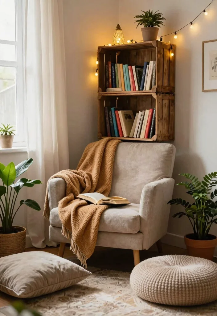 14 Boho Bedroom Ideas with Texture Warmth and Personality 4 14 Boho Bedroom Ideas with Texture Warmth and Personality 4. Cozy Reading Nook 0