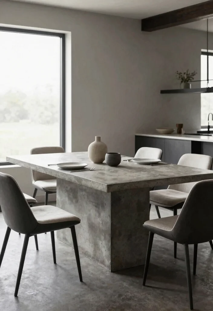 14 Concrete Kitchen Ideas for a Sleek Modern Look 50 14 Concrete Kitchen Ideas for a Sleek Modern Look 10. Concrete Furniture 0