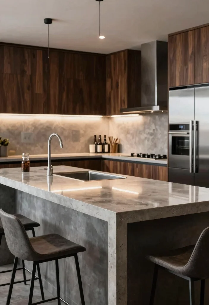 14 Concrete Kitchen Ideas for a Sleek Modern Look 12 14 Concrete Kitchen Ideas for a Sleek Modern Look 2. Concrete Countertops 0