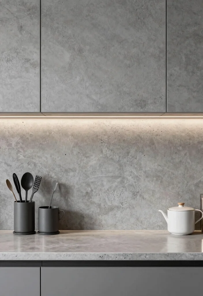 14 Concrete Kitchen Ideas for a Sleek Modern Look 14 14 Concrete Kitchen Ideas for a Sleek Modern Look 4. Concrete Backsplashes 0