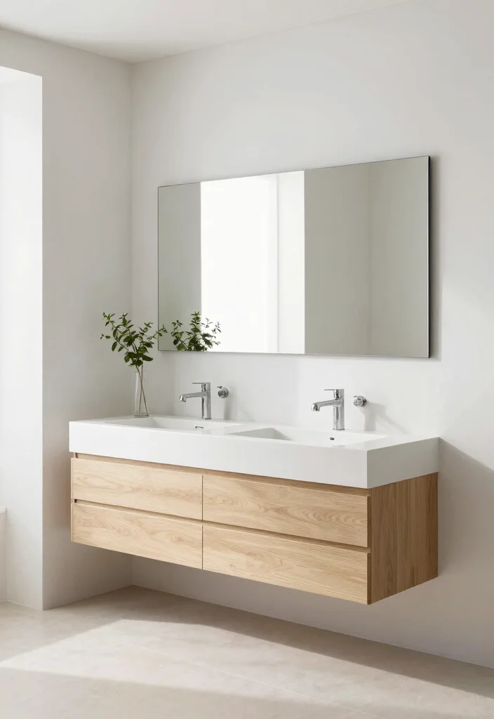 14 Double Vanity Bathroom Ideas Couples Are Saving Right Now 61 14 Double Vanity Bathroom Ideas Couples Are Saving Right Now 11. Minimalistic Serenity 0