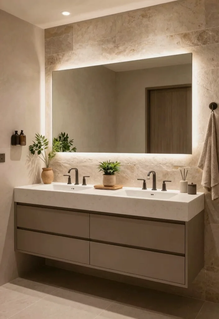 14 Double Vanity Bathroom Ideas Couples Are Saving Right Now 63 14 Double Vanity Bathroom Ideas Couples Are Saving Right Now 13. Warm Earth Tones 0
