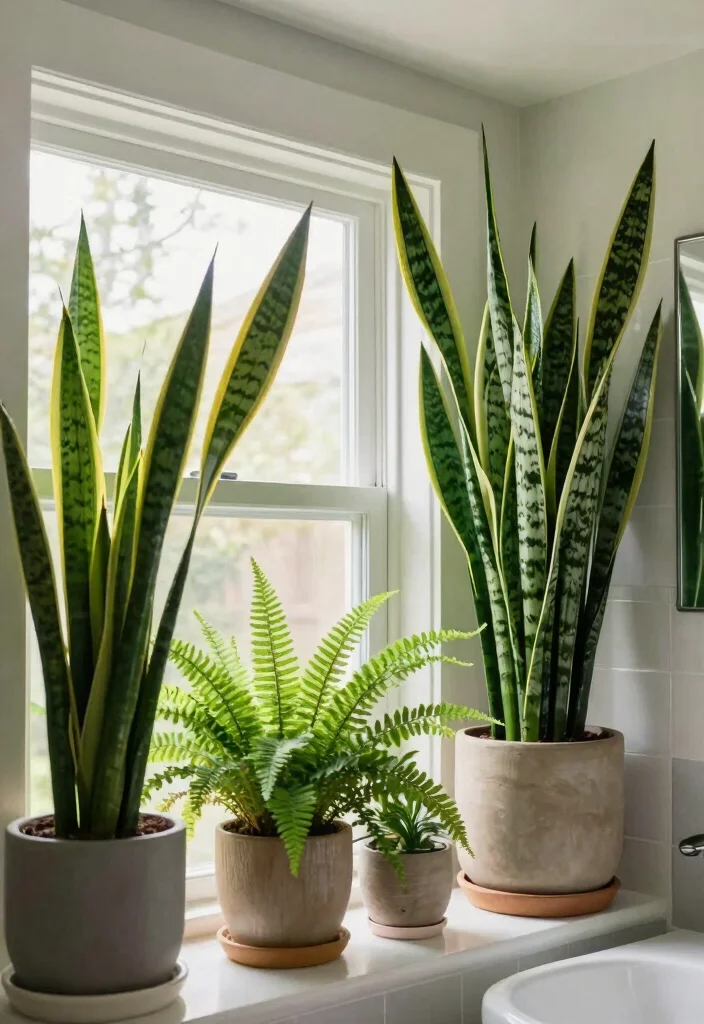 14 Earthy Bathroom Ideas with Natural Textures and Calm Tones 48 14 Earthy Bathroom Ideas with Natural Textures and Calm Tones 8. Indoor Plants for Freshness 0