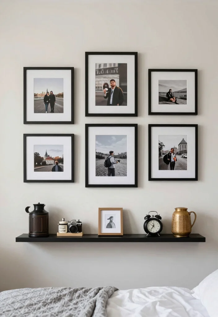 14 Elegant Bedroom Ideas with a Soft Luxury Feel 12. Personalized Touches with Memories 0