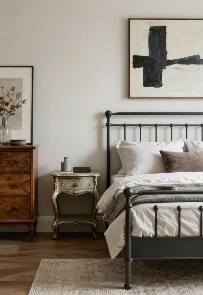 14 Elegant Bedroom Ideas with a Soft Luxury Feel 14. Balancing Modern and Classic Styles 0
