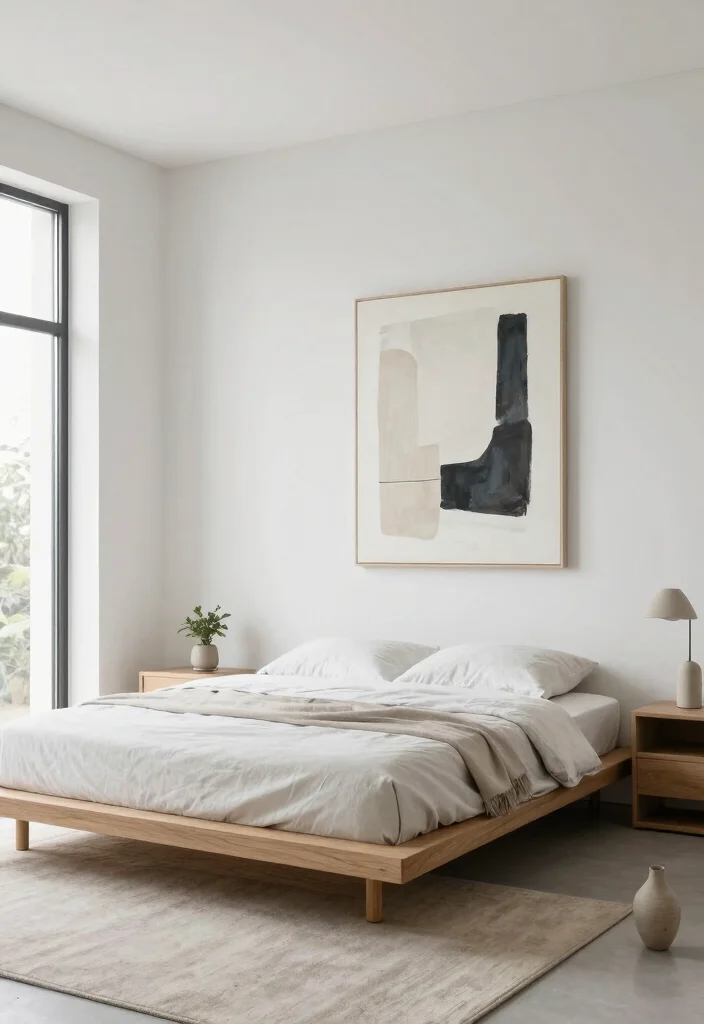 14 Elegant Bedroom Ideas with a Soft Luxury Feel 3. Minimalist Decor for Maximum Impact 0