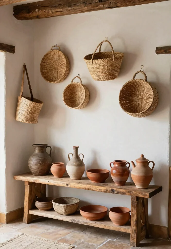 14 Farmhouse Living Room Ideas with Cozy Details 8. Handcrafted Decor 0